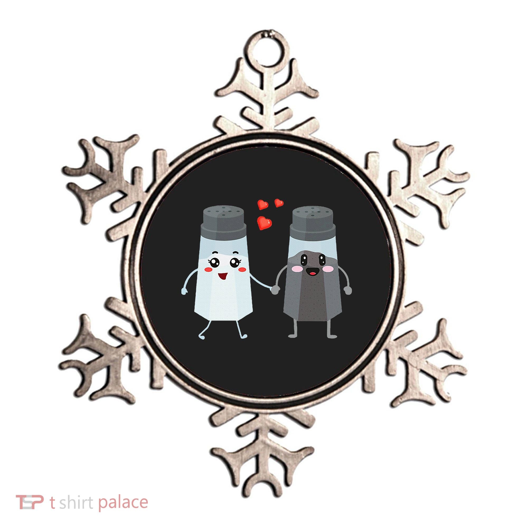 Salt And Pepper Shaker Couple Gift For Chefs And Cooks Ornament