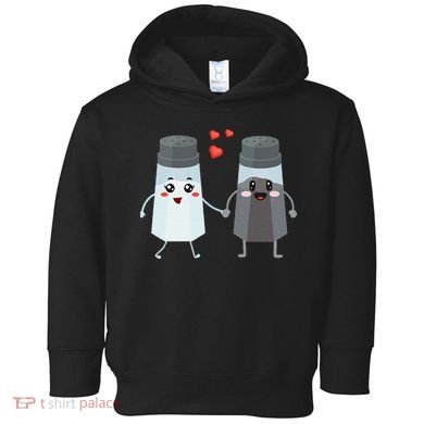 Salt And Pepper Shaker Couple Gift For Chefs And Cooks Toddler Hoodie