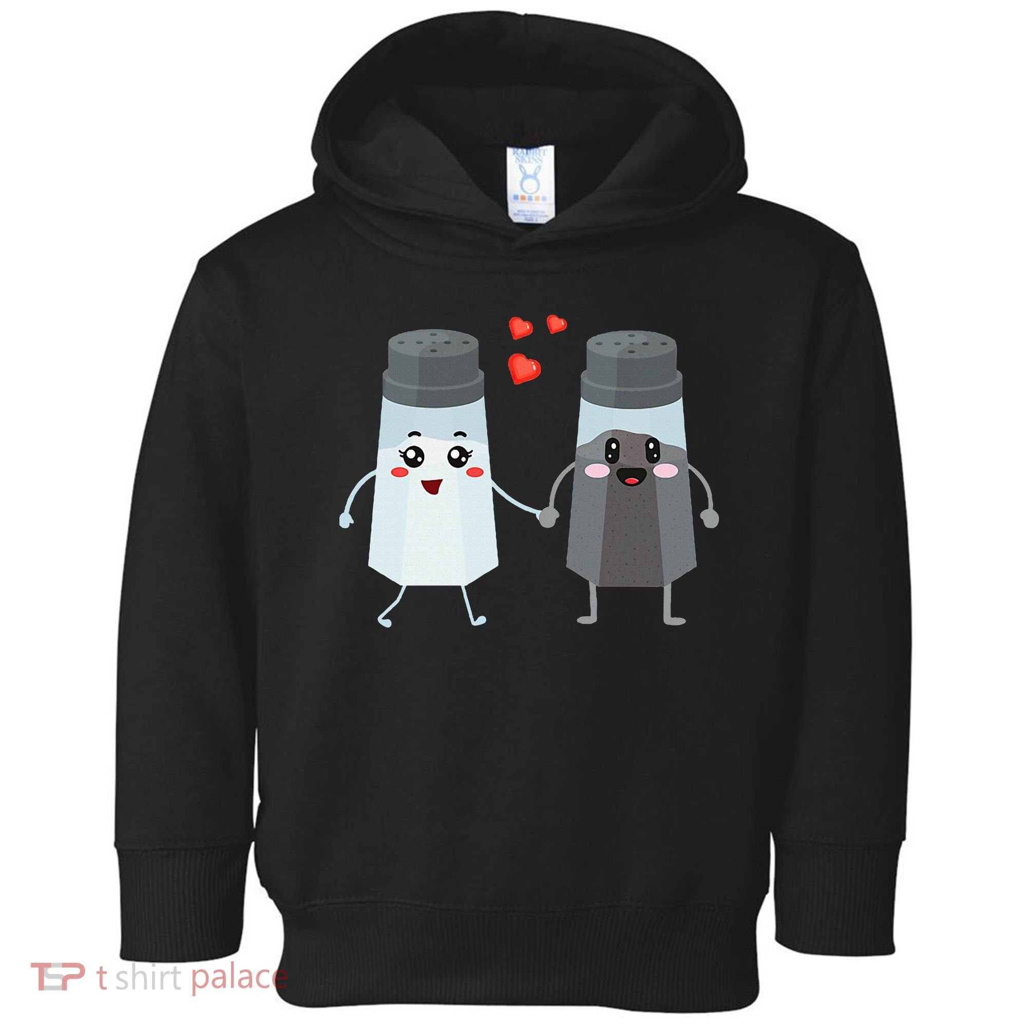 Salt And Pepper Shaker Couple Gift For Chefs And Cooks Toddler Hoodie