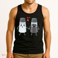 Salt And Pepper Shaker Couple Gift For Chefs And Cooks Tank Top thumb 3