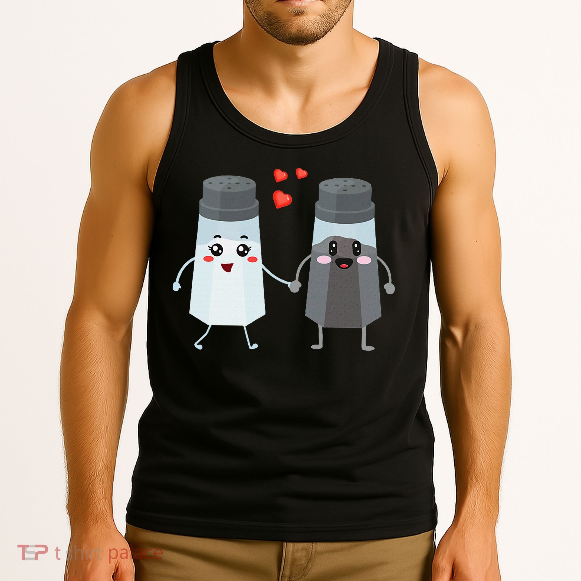 Salt And Pepper Shaker Couple Gift For Chefs And Cooks Tank Top