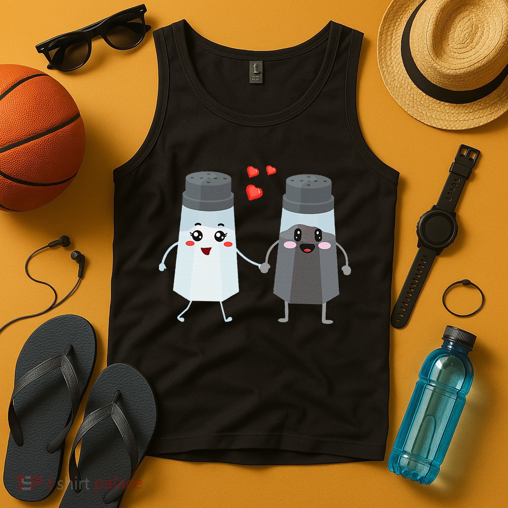 Salt And Pepper Shaker Couple Gift For Chefs And Cooks Tank Top