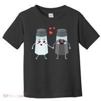 Salt And Pepper Shaker Couple Gift For Chefs And Cooks Toddler T-Shirt thumb 0