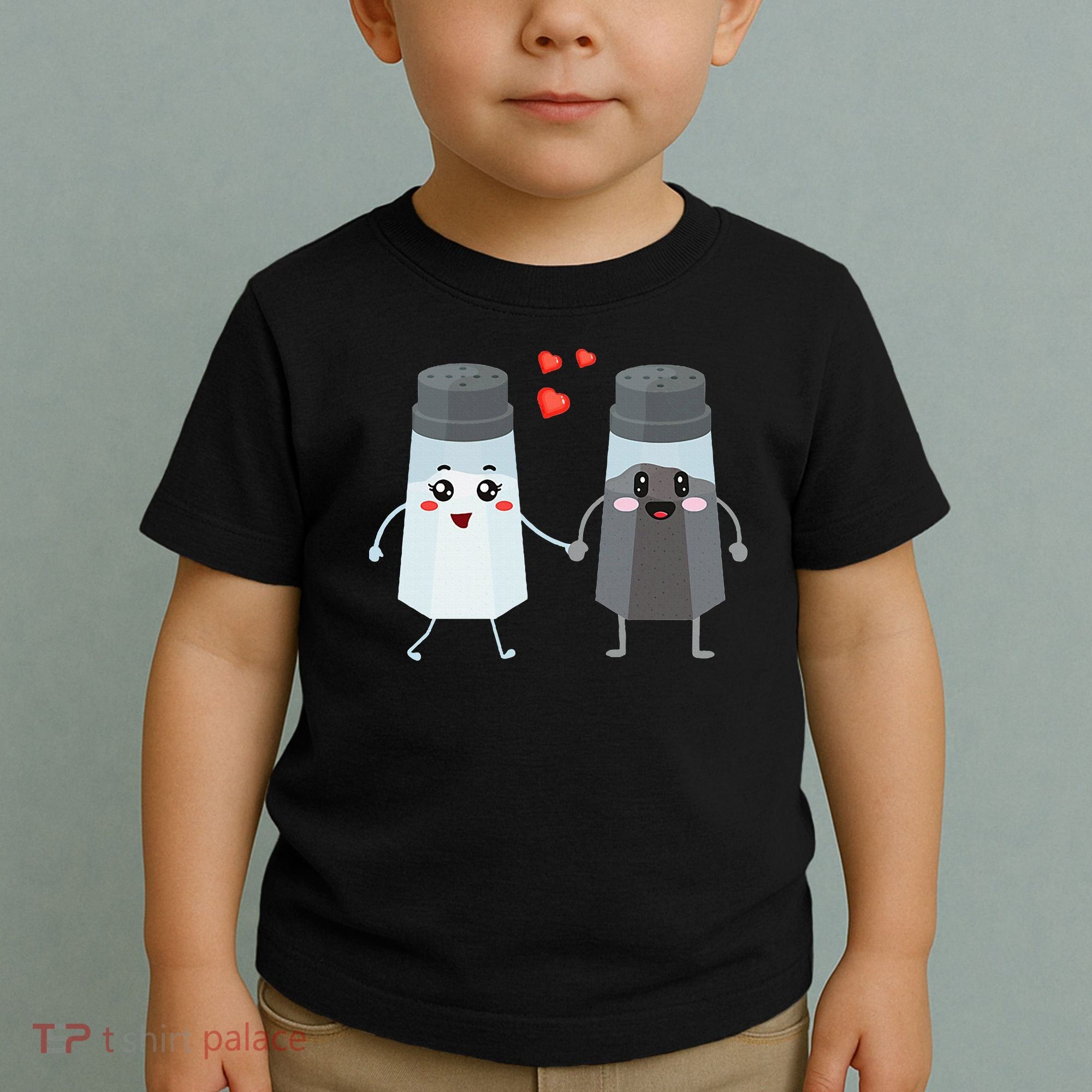 Salt And Pepper Shaker Couple Gift For Chefs And Cooks Toddler T-Shirt