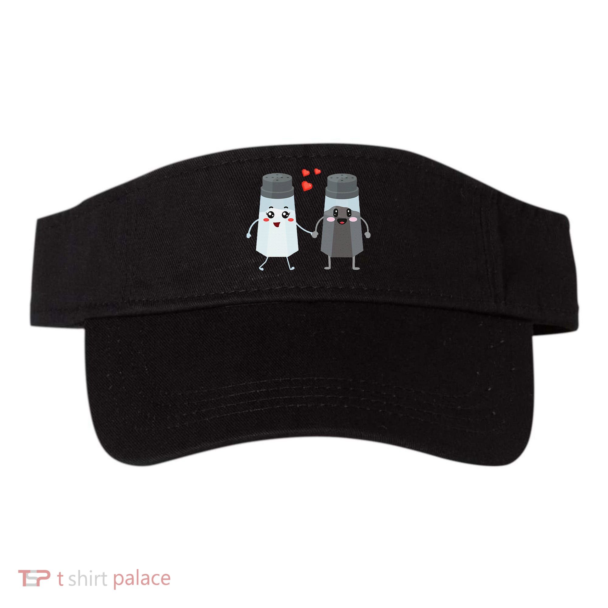 Salt And Pepper Shaker Couple Gift For Chefs And Cooks Visor