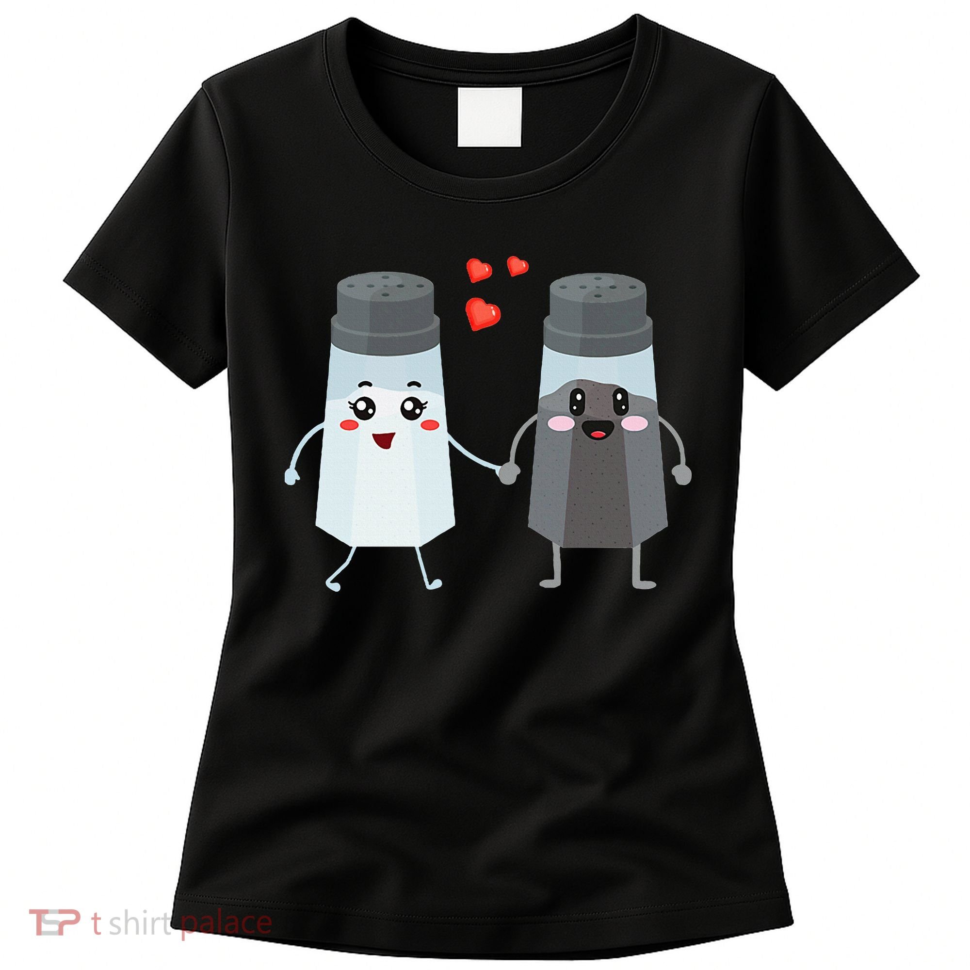 Salt And Pepper Shaker Couple Gift For Chefs And Cooks Women's T-Shirt