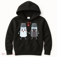 Salt And Pepper Shaker Couple Gift For Chefs And Cooks Kids Hoodie thumb 0