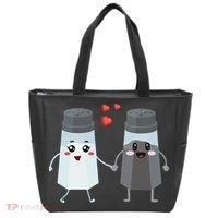 Salt And Pepper Shaker Couple Gift For Chefs And Cooks Tote Bag thumb 0
