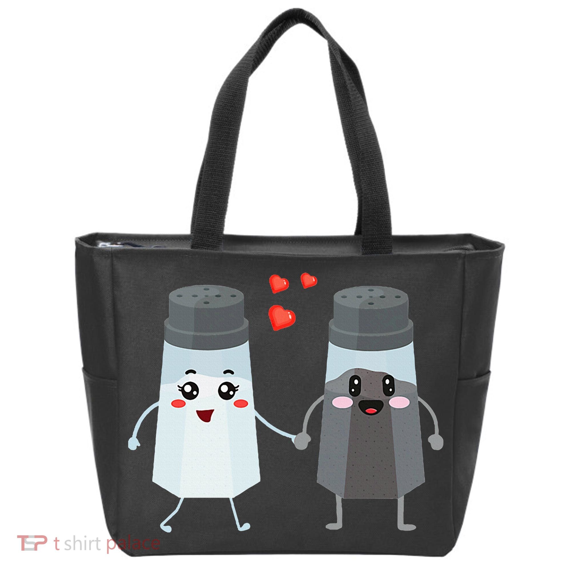 Salt And Pepper Shaker Couple Gift For Chefs And Cooks Tote Bag