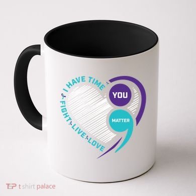 Suicide Awareness Prevention Heart Semi Colon You Matter Great Gift Coffee Mug