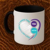 Suicide Awareness Prevention Heart Semi Colon You Matter Great Gift Coffee Mug thumb 2