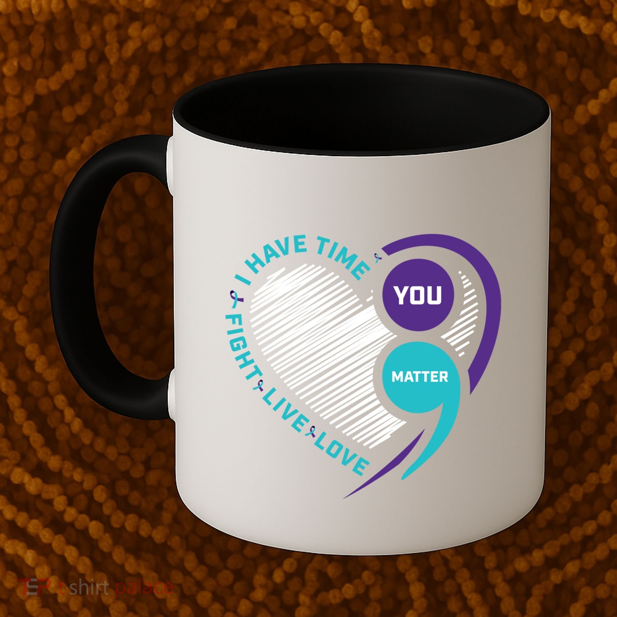 Suicide Awareness Prevention Heart Semi Colon You Matter Great Gift Coffee Mug