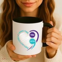 Suicide Awareness Prevention Heart Semi Colon You Matter Great Gift Coffee Mug thumb 3