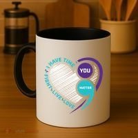 Suicide Awareness Prevention Heart Semi Colon You Matter Great Gift Coffee Mug thumb 4