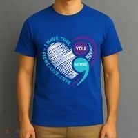 Suicide Awareness Prevention Heart Semi Colon You Matter Great Gift T-Shirt thumb 3