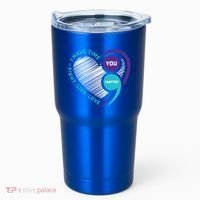 Suicide Awareness Prevention Heart Semi Colon You Matter Great Gift Tumbler thumb 0