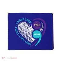 Suicide Awareness Prevention Heart Semi Colon You Matter Great Gift Mousepad thumb 0