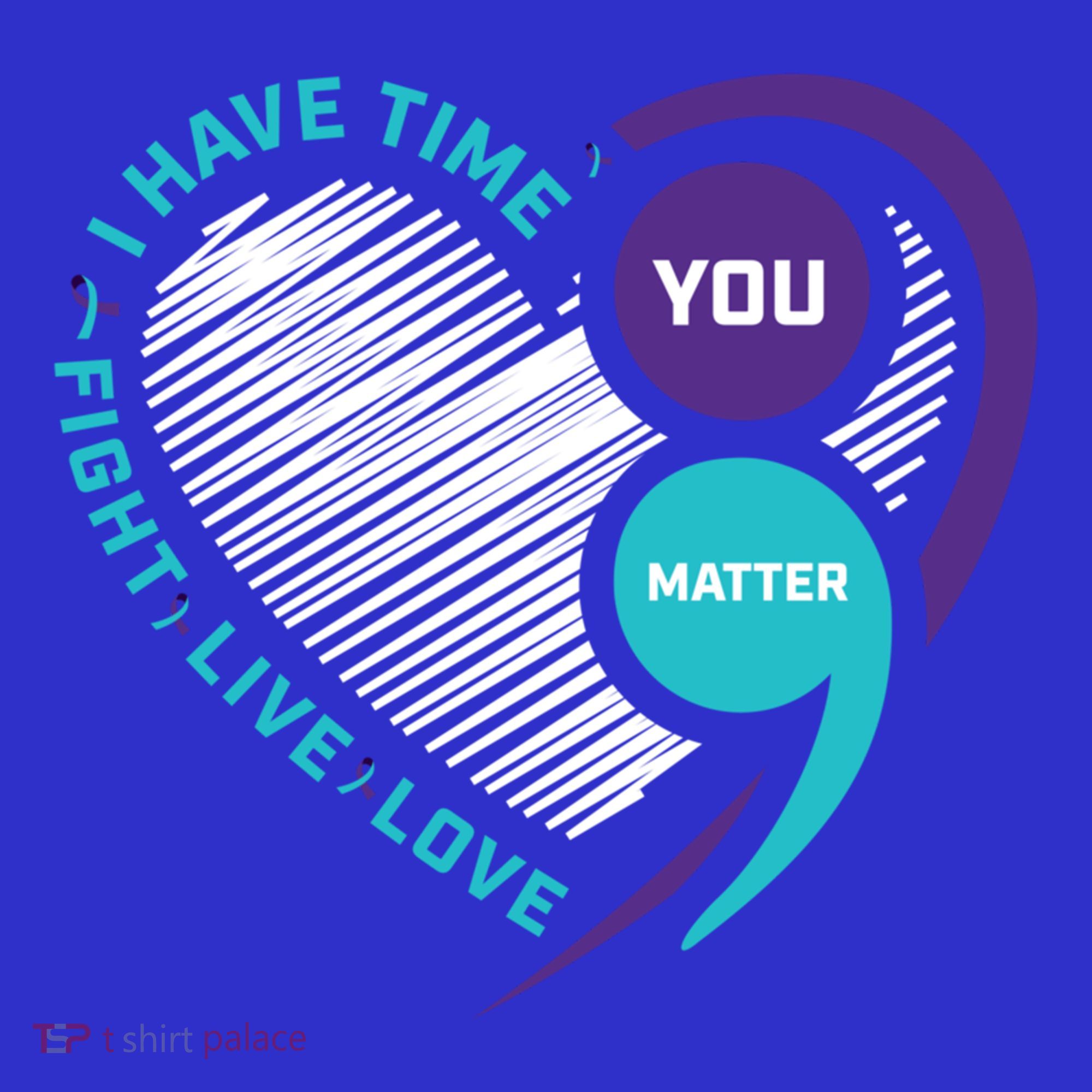 Suicide Awareness Prevention Heart Semi Colon You Matter Great Gift Mousepad