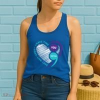 Suicide Awareness Prevention Heart Semi Colon You Matter Great Gift Women's Tank Top thumb 2