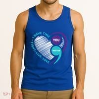 Suicide Awareness Prevention Heart Semi Colon You Matter Great Gift Tank Top thumb 3