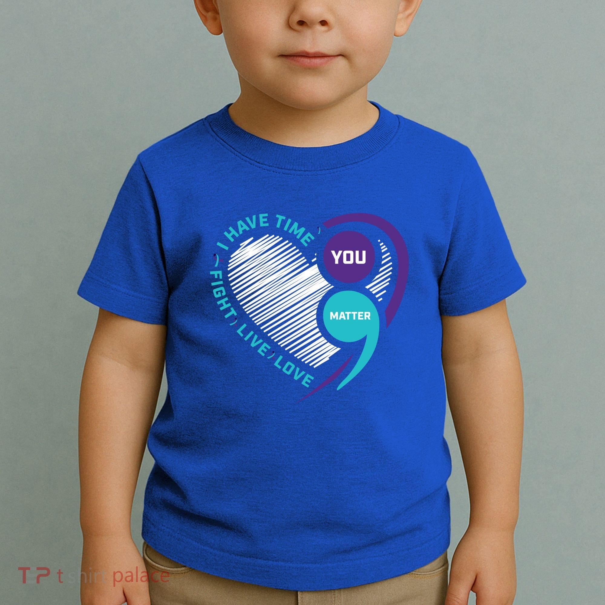 Suicide Awareness Prevention Heart Semi Colon You Matter Great Gift Toddler T-Shirt