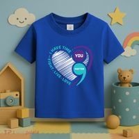 Suicide Awareness Prevention Heart Semi Colon You Matter Great Gift Toddler T-Shirt thumb 3