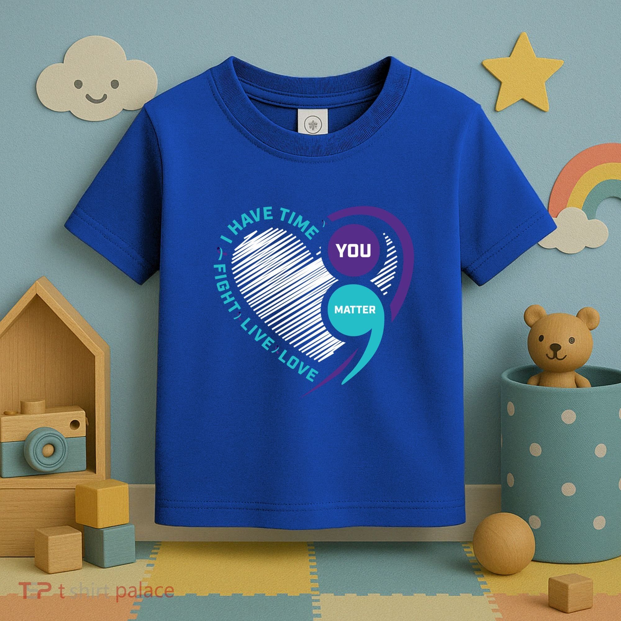 Suicide Awareness Prevention Heart Semi Colon You Matter Great Gift Toddler T-Shirt