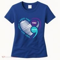Suicide Awareness Prevention Heart Semi Colon You Matter Great Gift Women's T-Shirt thumb 0