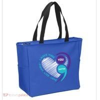Suicide Awareness Prevention Heart Semi Colon You Matter Great Gift Tote Bag thumb 2