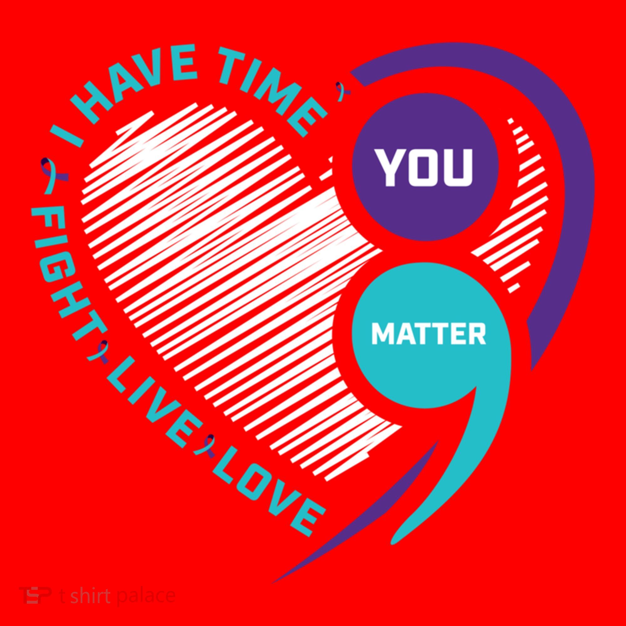 Suicide Awareness Prevention Heart Semi Colon You Matter Great Gift Santa Hat