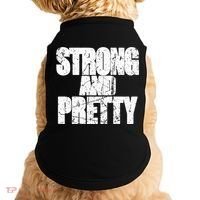 Strong And Pretty Fitness Gym Workout Weights Weightlifting Gift Doggie Tank thumb 0