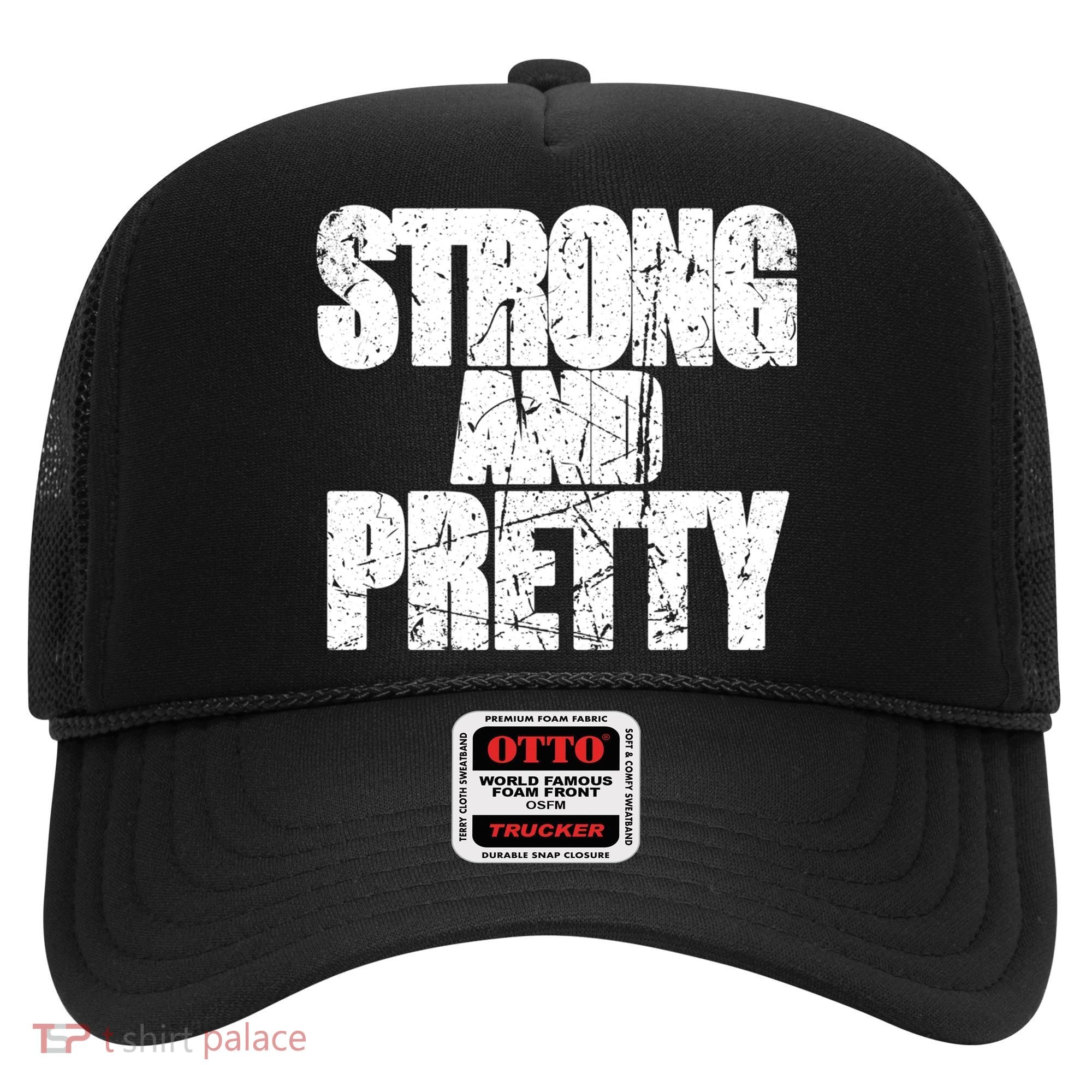 Strong And Pretty Fitness Gym Workout Weights Weightlifting Gift Hat