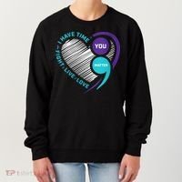 Suicide Awareness Prevention Heart Semi Colon You Matter Women's Sweatshirt thumb 0