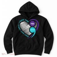 Suicide Awareness Prevention Heart Semi Colon You Matter Hoodie thumb 0