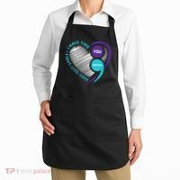 Suicide Awareness Prevention Heart Semi Colon You Matter Apron thumb 2