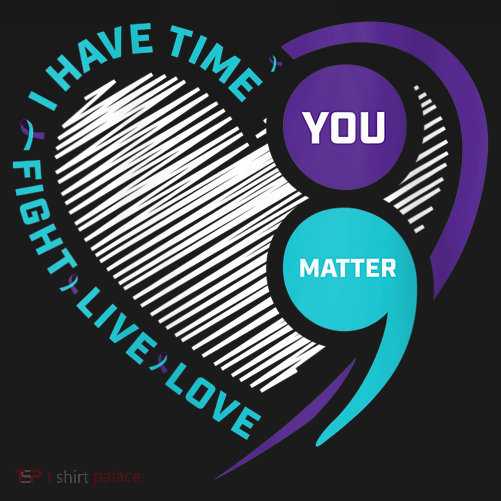 Suicide Awareness Prevention Heart Semi Colon You Matter Kids Sweatshirt