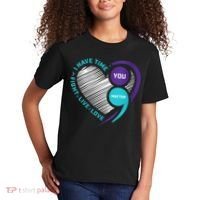 Suicide Awareness Prevention Heart Semi Colon You Matter Kids T-Shirt thumb 2
