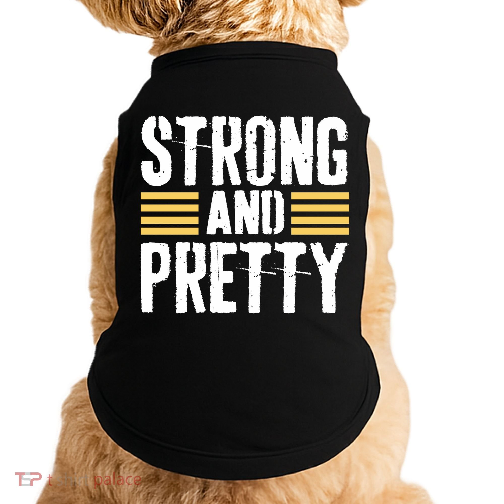 Strong And Pretty Funny Fitness Gym Gift Doggie Tank