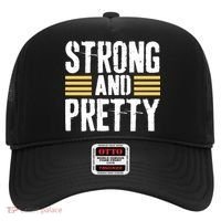 Strong And Pretty Funny Fitness Gym Gift Hat thumb 0