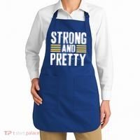 Strong And Pretty Funny Fitness Gym Gift Apron thumb 2
