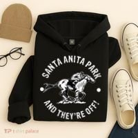 Santa Anita Park Racetrack Horse Racing Equestrian Hoodie thumb 4