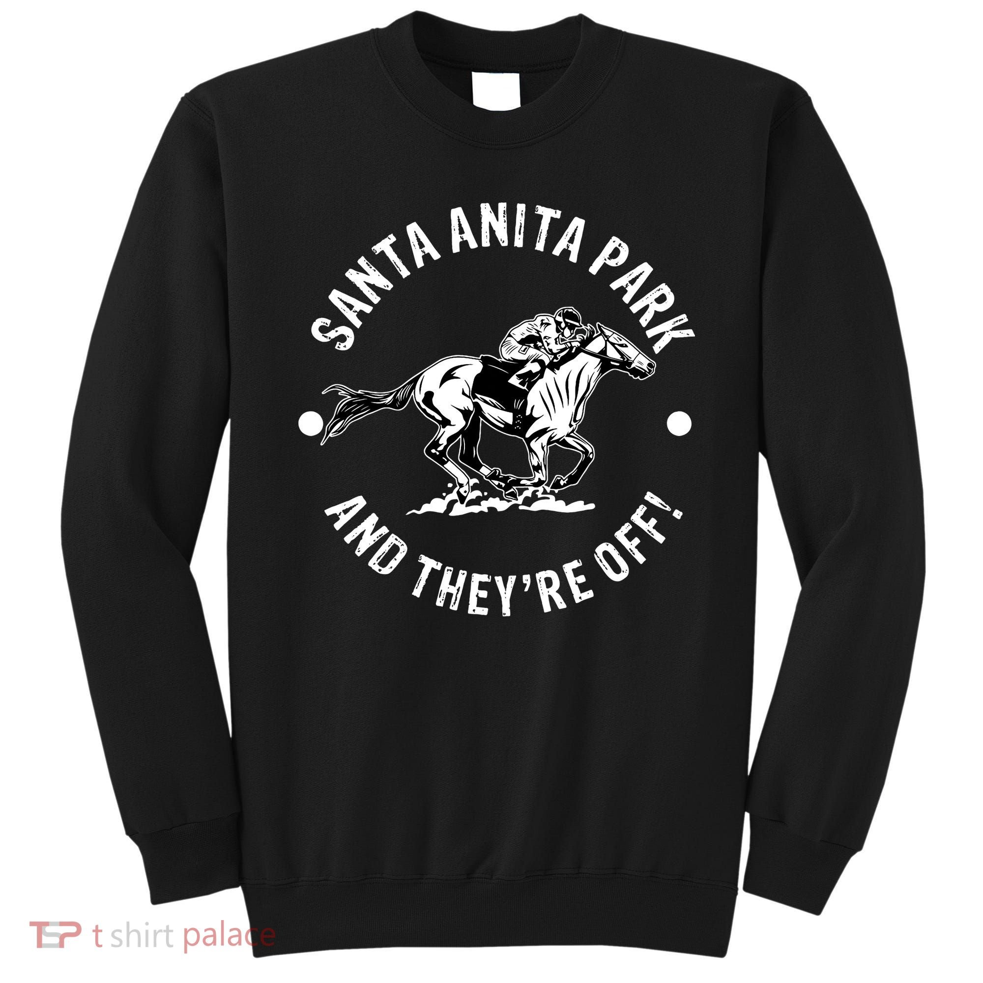 Santa Anita Park Racetrack Horse Racing Equestrian Sweatshirt