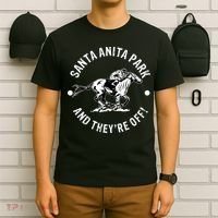 Santa Anita Park Racetrack Horse Racing Equestrian T-Shirt thumb 6