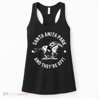 Santa Anita Park Racetrack Horse Racing Equestrian Women's Tank Top thumb 0