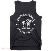 Santa Anita Park Racetrack Horse Racing Equestrian Tank Top thumb 0