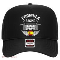 Spanish Auto Race Spain Flag Formula Racing Car Blueprint Gift Hat thumb 0