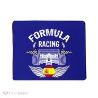 Spanish Auto Race Spain Flag Formula Racing Car Blueprint Gift Mousepad thumb 0