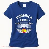 Spanish Auto Race Spain Flag Formula Racing Car Blueprint Gift Women's T-Shirt thumb 0