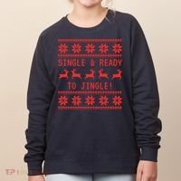 Single And Ready To Jingle Women's Sweatshirt thumb 0