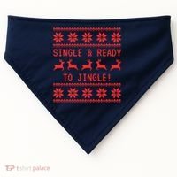 Single And Ready To Jingle USA-Made Doggie Bandana thumb 0